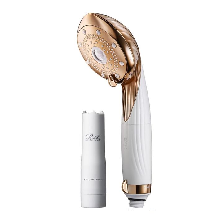 ReFa FINE BUBBLE VEIL Serum Shower Head with serum mist cartridge - 4 Water Modes