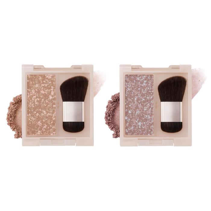 Excel Impressive Mood Shade 3.4g – 3-Color Contour Powder, 2 Colors [Alcohol-free]