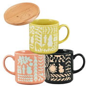 Moomin Ceramic Mug with Wooden Coaster – 300 ml | Yamaka Japan