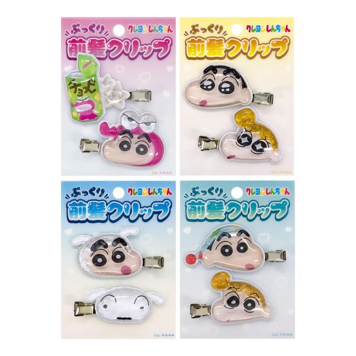 I Planning Crayon Shin-chan 3D Acrylic Hair Clips 2P – 4 Colors
