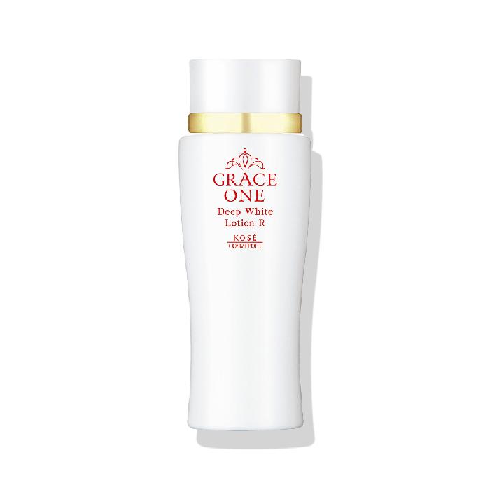 GRACE ONE Deep White Lotion R (Very Moisturizing) – Medicated Whitening Lotion for Mature Skin 50+ 180ml [With alcohol]