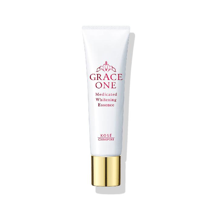 GRACE ONE Medicated Whitening Essence - Essence for eyes, wrinkles and melanin spots with astaxanthin and vitamin C 30g [Alcohol-free]