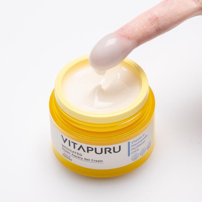 VITAPURU Repair Aqualy Gel Cream 90 g – Medicated Moisturizing Gel Cream [Alcohol-Free]