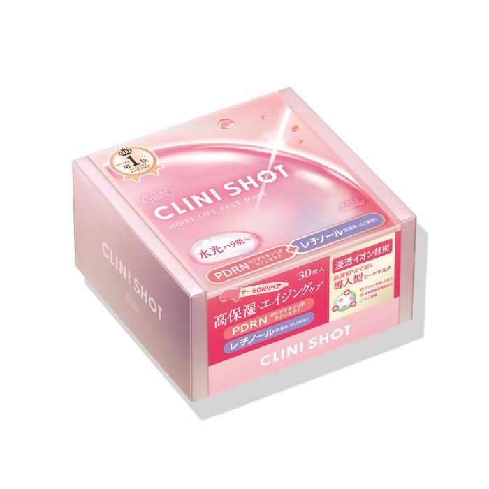 Clinishot Moist Lift Mask 30 Sheets – Firming & Moisturizing Care [Alcohol-Free]
