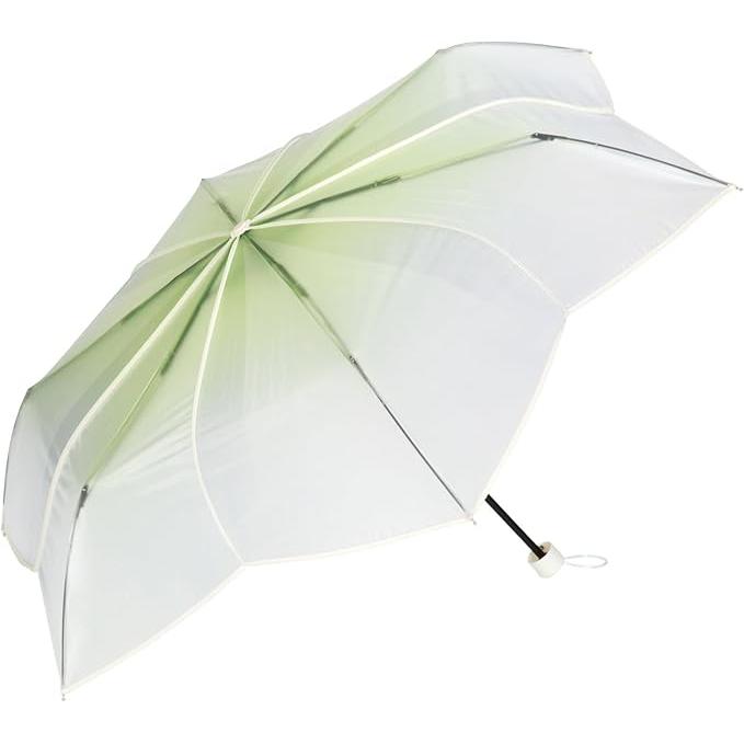 Wpc. Hydrangea Umbrella Mini – Transparent Folding Rain Umbrella, Off & Purple