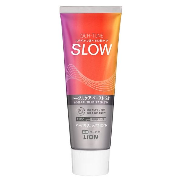 OCH-TUNE Toothpaste SLOW -For people who brush their teeth SLOW/ Herbal mint flavor 130g [Alcohol-free]