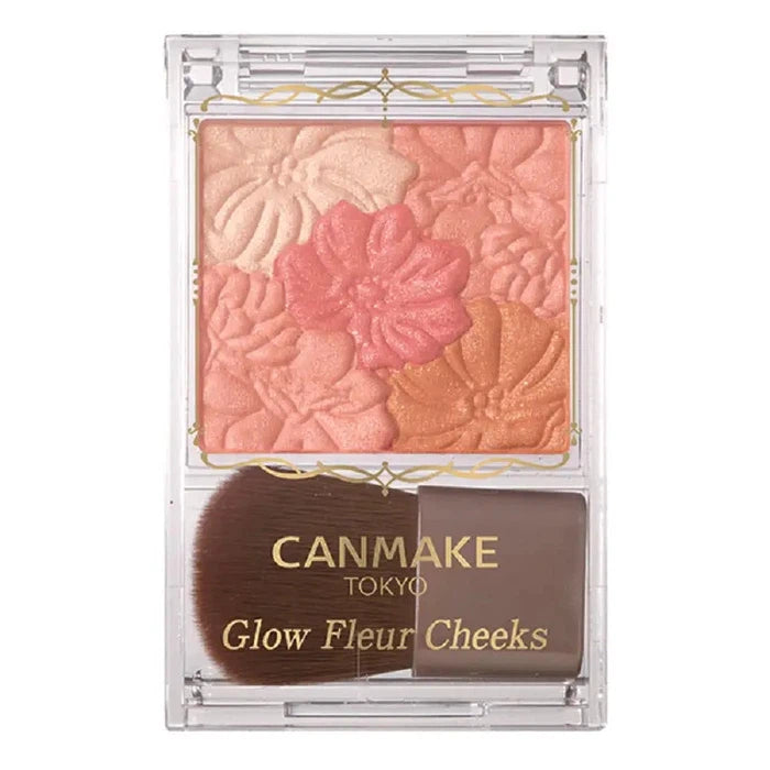 Blush Milky Red 03 Glow Fleur Cheeks by CANMAKE 6.3g (Non alcohol)