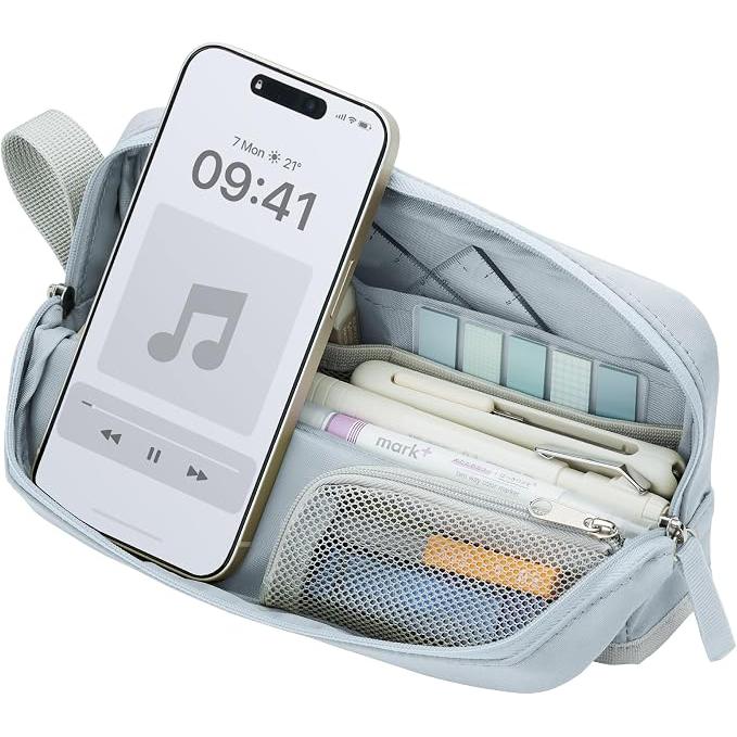 KOKUYO Large Capacity Pen Case – Kabako Half Pocket & Campus Clear-view, 8 Variants