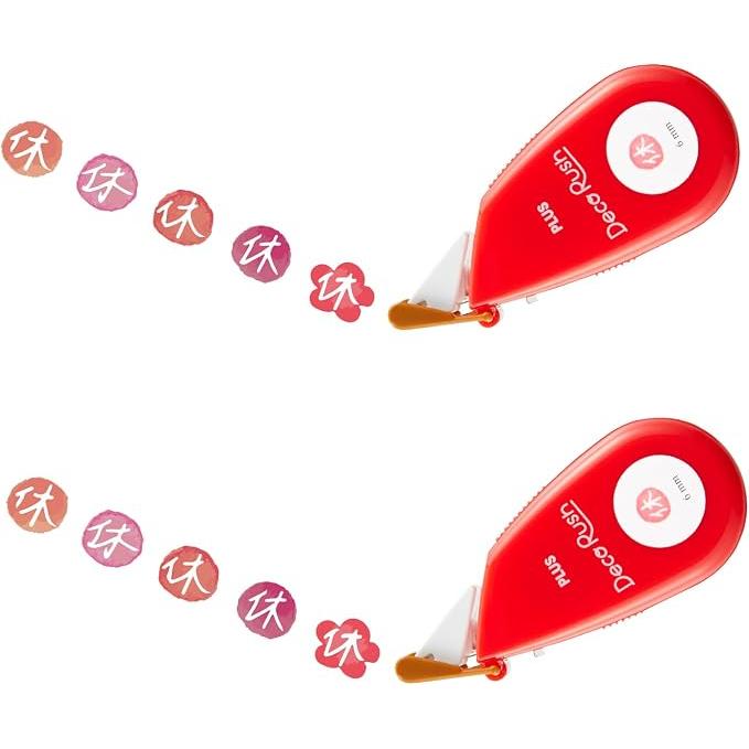 PLUS Decorush Decoratietape – 6 mm × 4 m, Set van 2, 12 Ontwerpen
