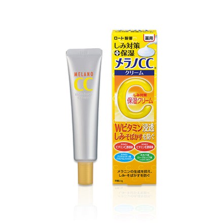 Melano CC Medicinal Spot Prevention Moisturizing Cream – Double Vitamin Permeation Moisturizing Cream for Blemishes & Freckles 23g [Alcohol-free]