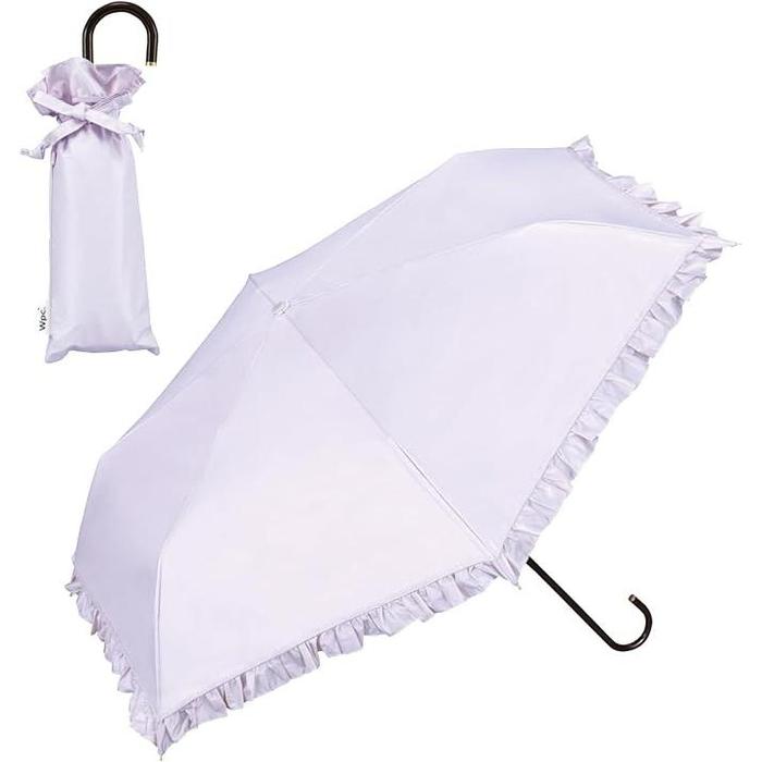 Wpc. Shading Classic Frill Mini Folding Parasol – 100% UV Cut, Rain or Shine