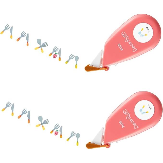 PLUS Decorush Decoratietape – 6 mm × 4 m, Set van 2, 12 Ontwerpen