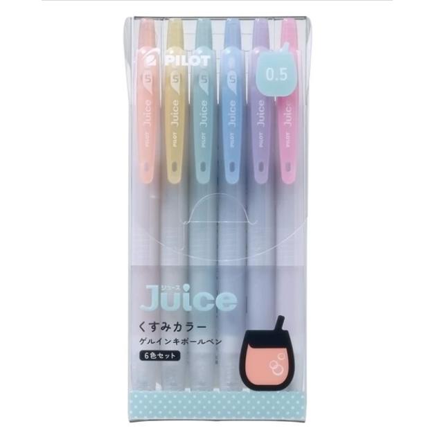 PILOT Juice Gel Pen 0.5 mm – 6-Color Set, Neon / Muted / Classic Colors