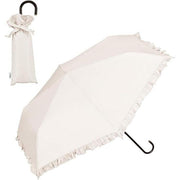 Wpc. Shading Classic Frill Mini Folding Parasol – 100% UV Cut, Rain or Shine