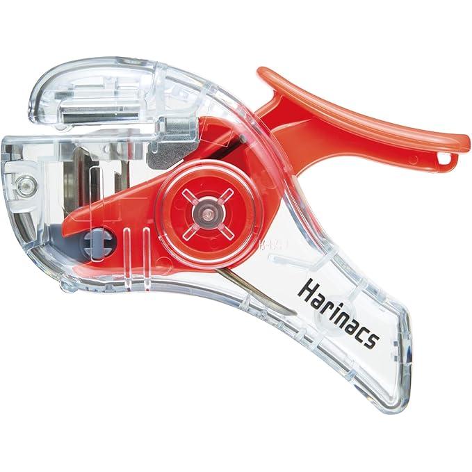 KOKUYO Harinacs Compact Alpha TM – Stapleless Stapler, Transparent Mechanism, 4 Colors