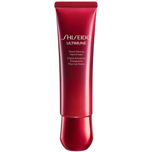 Shiseido Ultimune Power Infusing Hand Cream – Green Floral Scent, 50 g [With Alcohol]