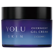 YOLU Skin Overnight Gel Cream Clear with Glutation, Niacinamide– Night Moisturizing Gel Cream [Alcohol-free]