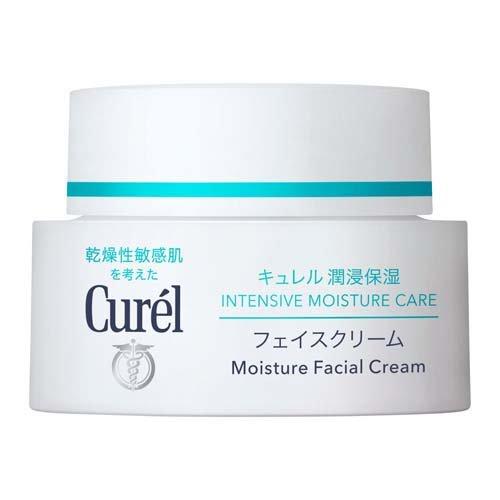 COSME BESTSELLER- Curel Intensive Moisture Face Cream for Dry & Sensitive Skin – Allantoin & Ceramide Functional Ingredient (No Alcohol) – 40g