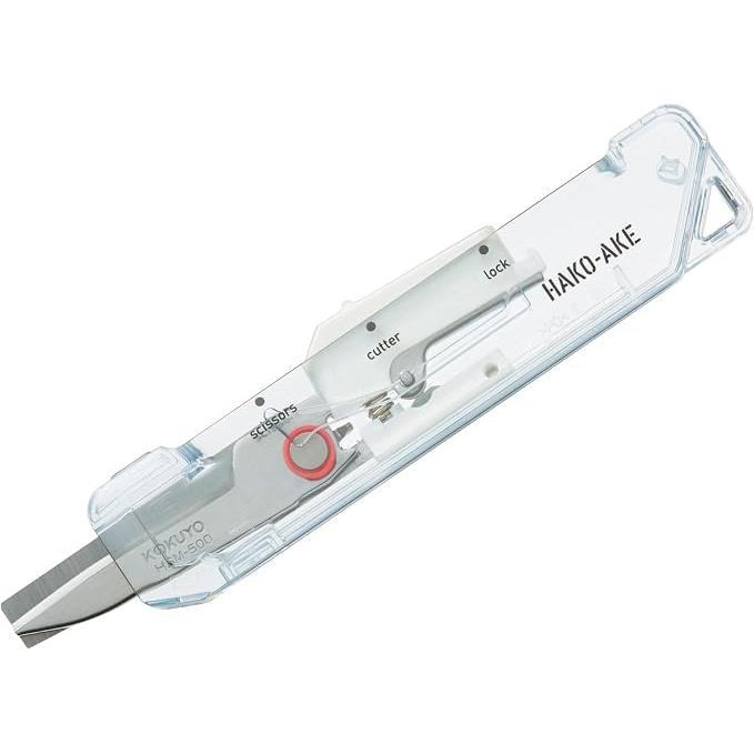 KOKUYO Hacoake 2-Way Portable Scissors – Standard Blade Transparent Mechanism, 4 Colors