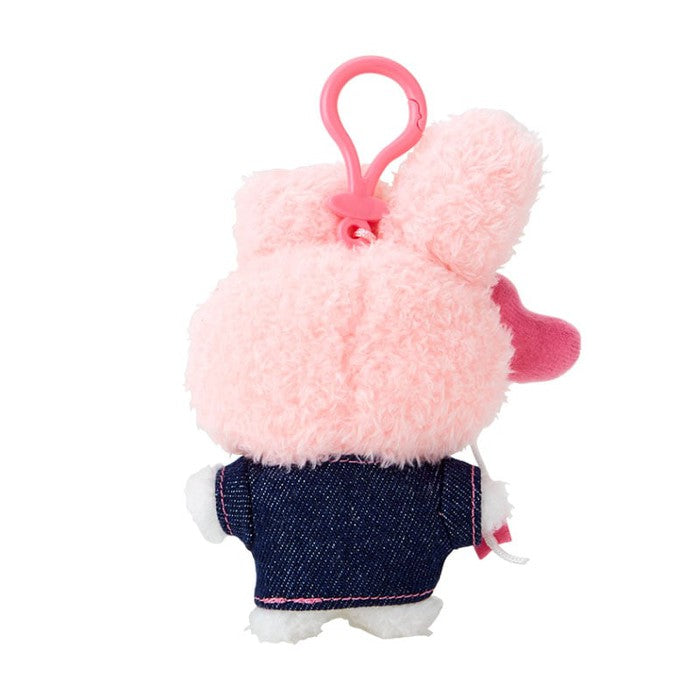 Sanrio Mascot Holder (Denim Patch) My Melody Plush Keychain 181765