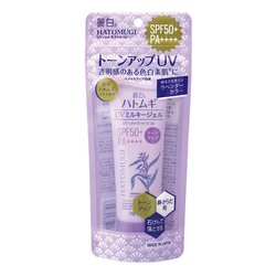 Reihaku HATOMUGI - UV TONE UP Lavender gel cream with Hatomugi extract SPF50+ PA++++ 80g [With alcohol]