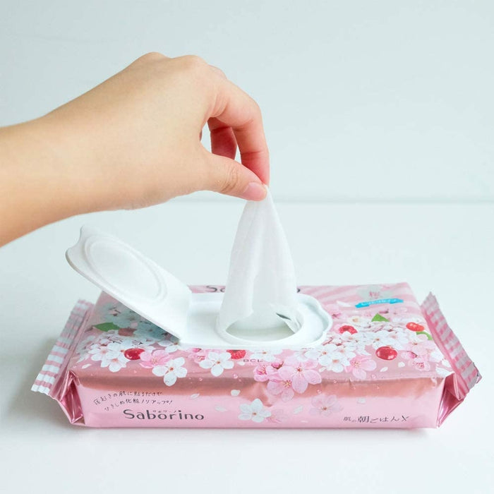 LIMITED SPRING EDITION - Peeling sheet masks for the morning with Sakura SABORINO extract (28 pieces) [With alcohol]