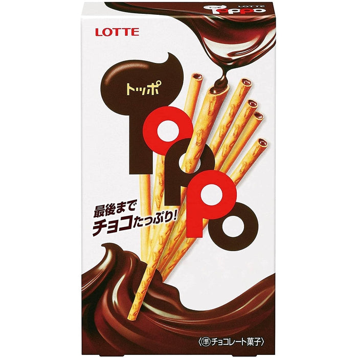 TOPPO chocolate-filled pretzels 36g