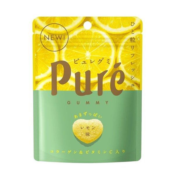 Kanro Pure Gummy Sour lemon jellies based on real PURE juice 56g