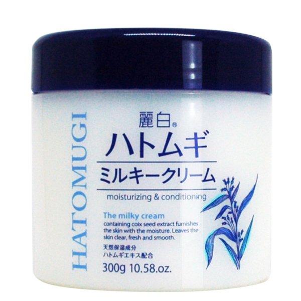 Reihaku HATOMUGI - BIG PACK! Milky cream with Hatomugi extract 300g [Alcohol-free]