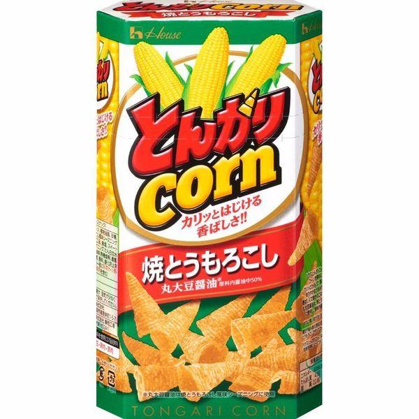 Tongari Corn Roasted Corn 68g – Crispy Cone-Shaped Snack with Mellow Soy Sauce Flavor